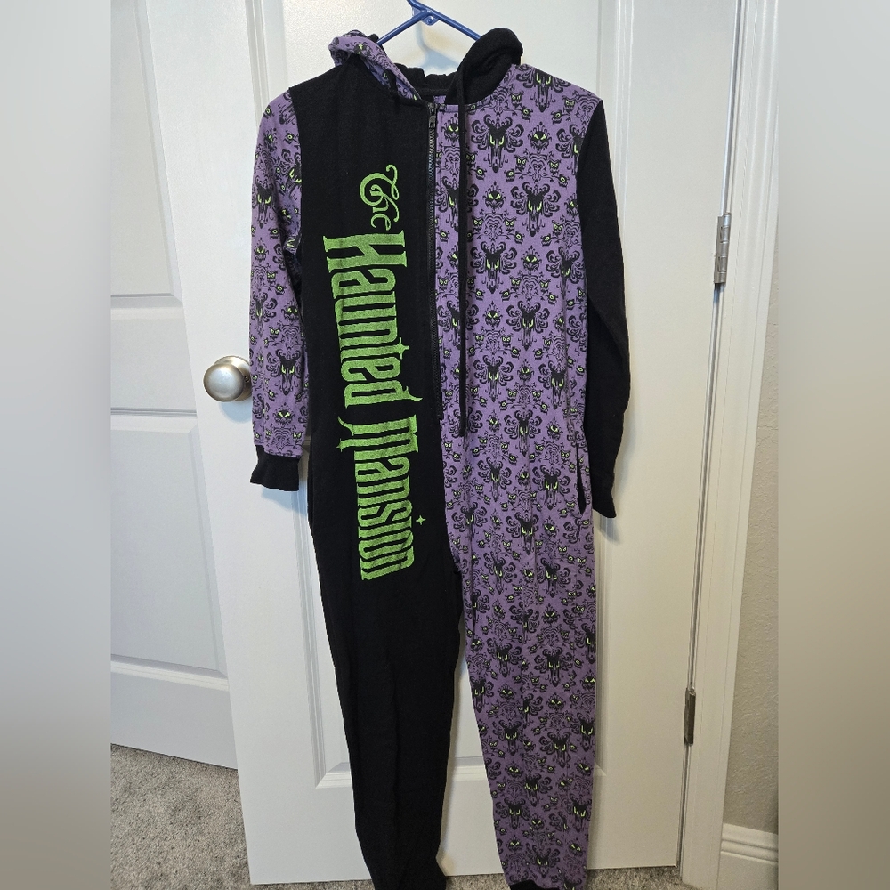 Disney Parks Purple and Black Haunted Mansion Onesie